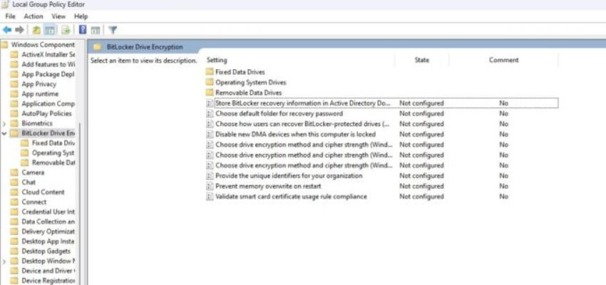 check group policy settings